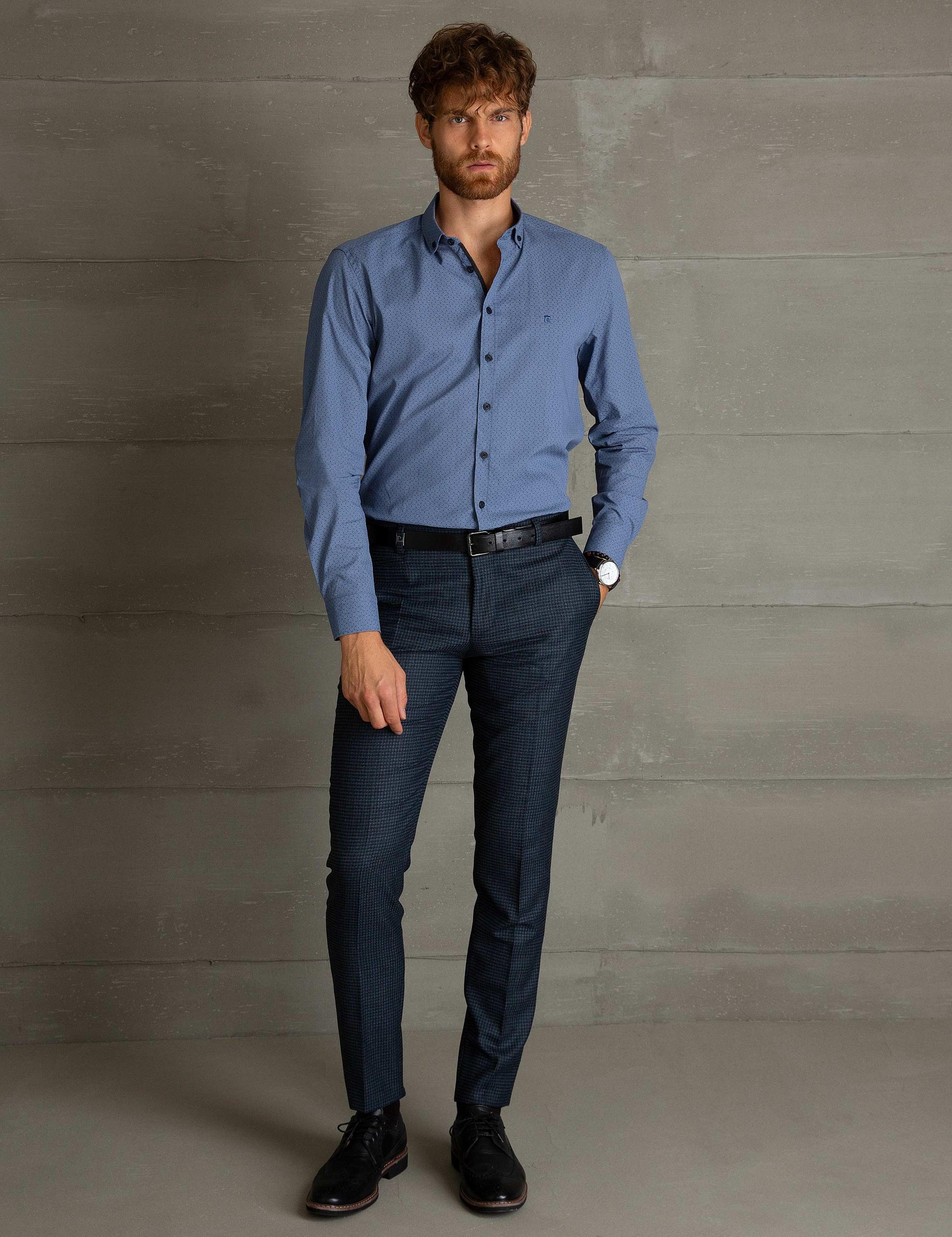 Mavi Slim Fit Gömlek