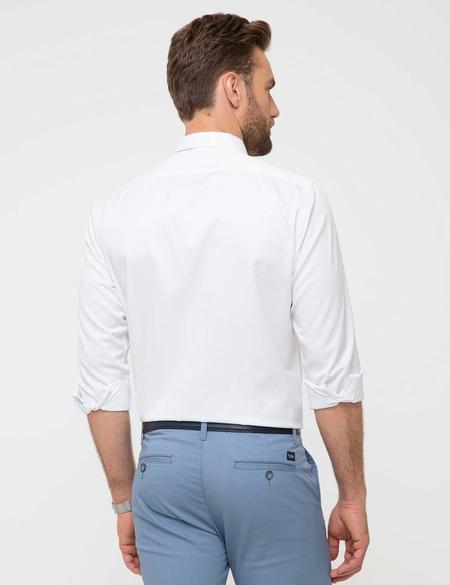 Beyaz Slim Fit Uzun Kollu Klasik Gömlek - 50197133005