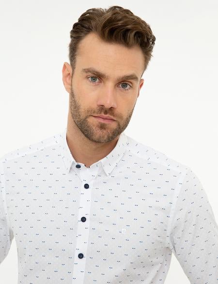 Beyaz Slim Fit Gömlek - 50194689006
