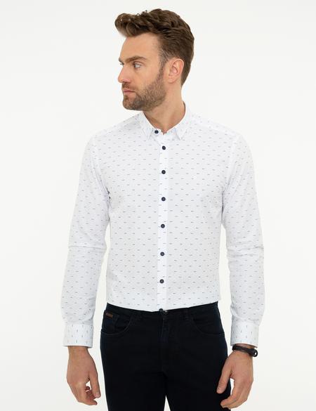 Beyaz Slim Fit Gömlek - 50194689006