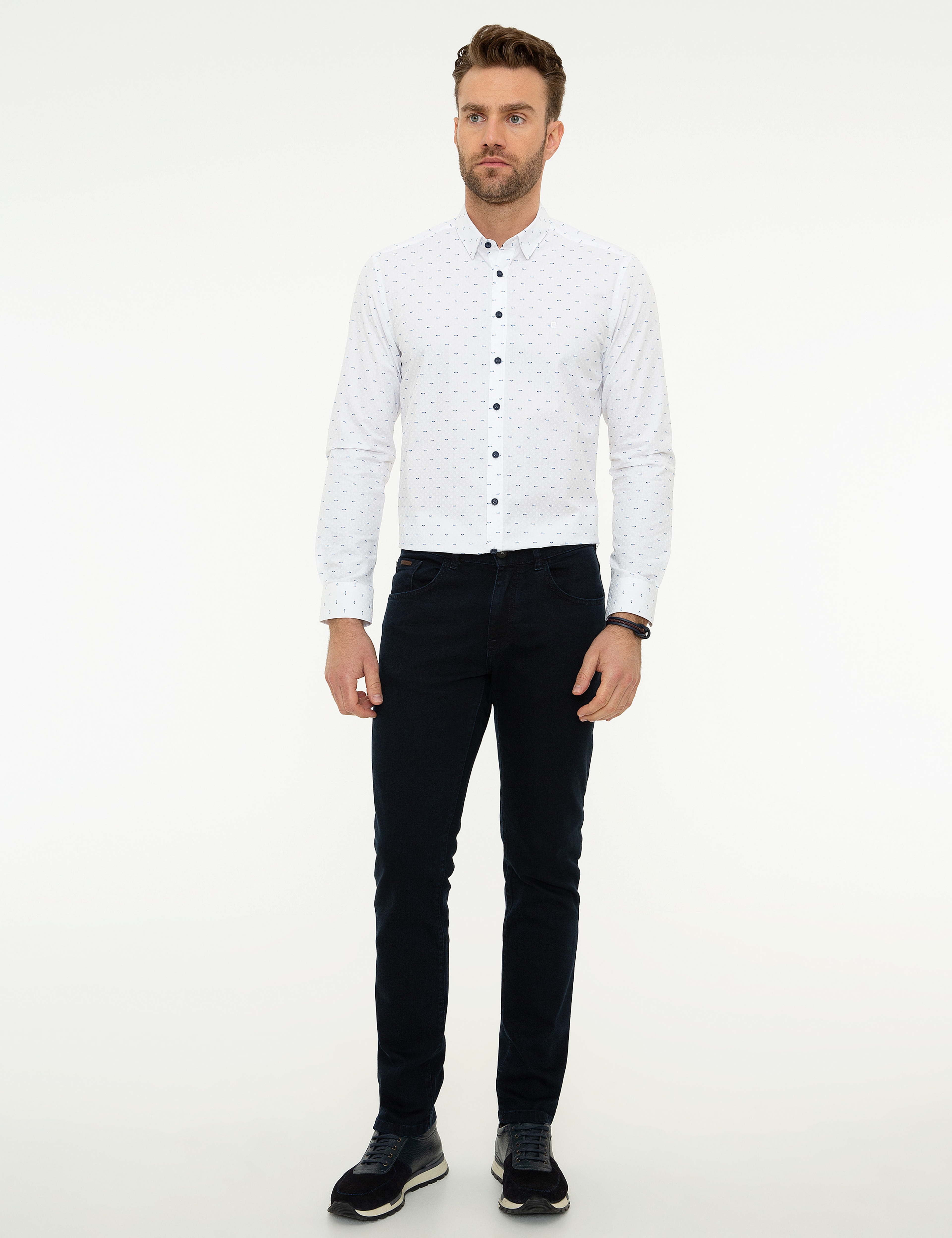 Beyaz Slim Fit Gömlek