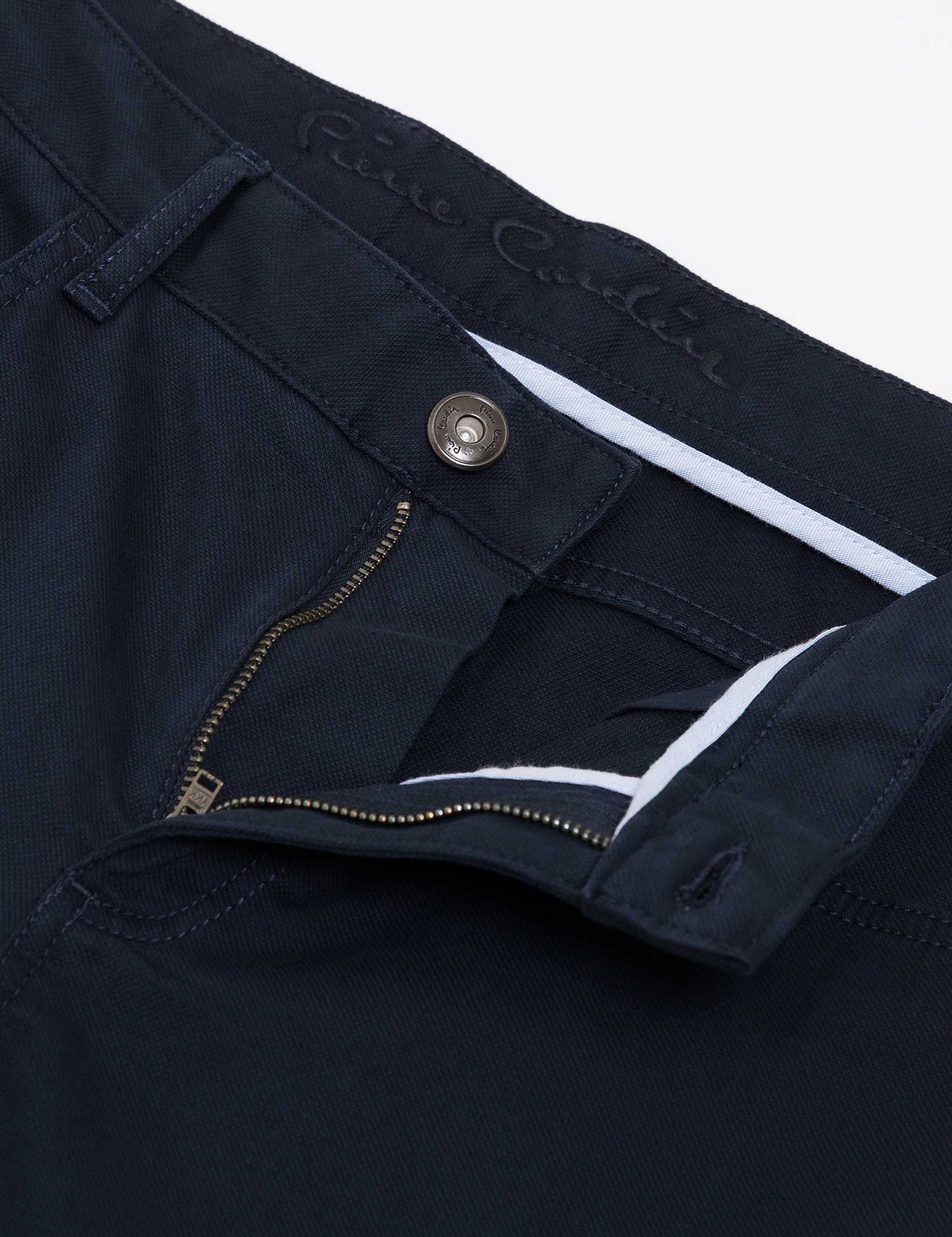 Lacivert Slim Fit Chino Pantolon - Image 2
