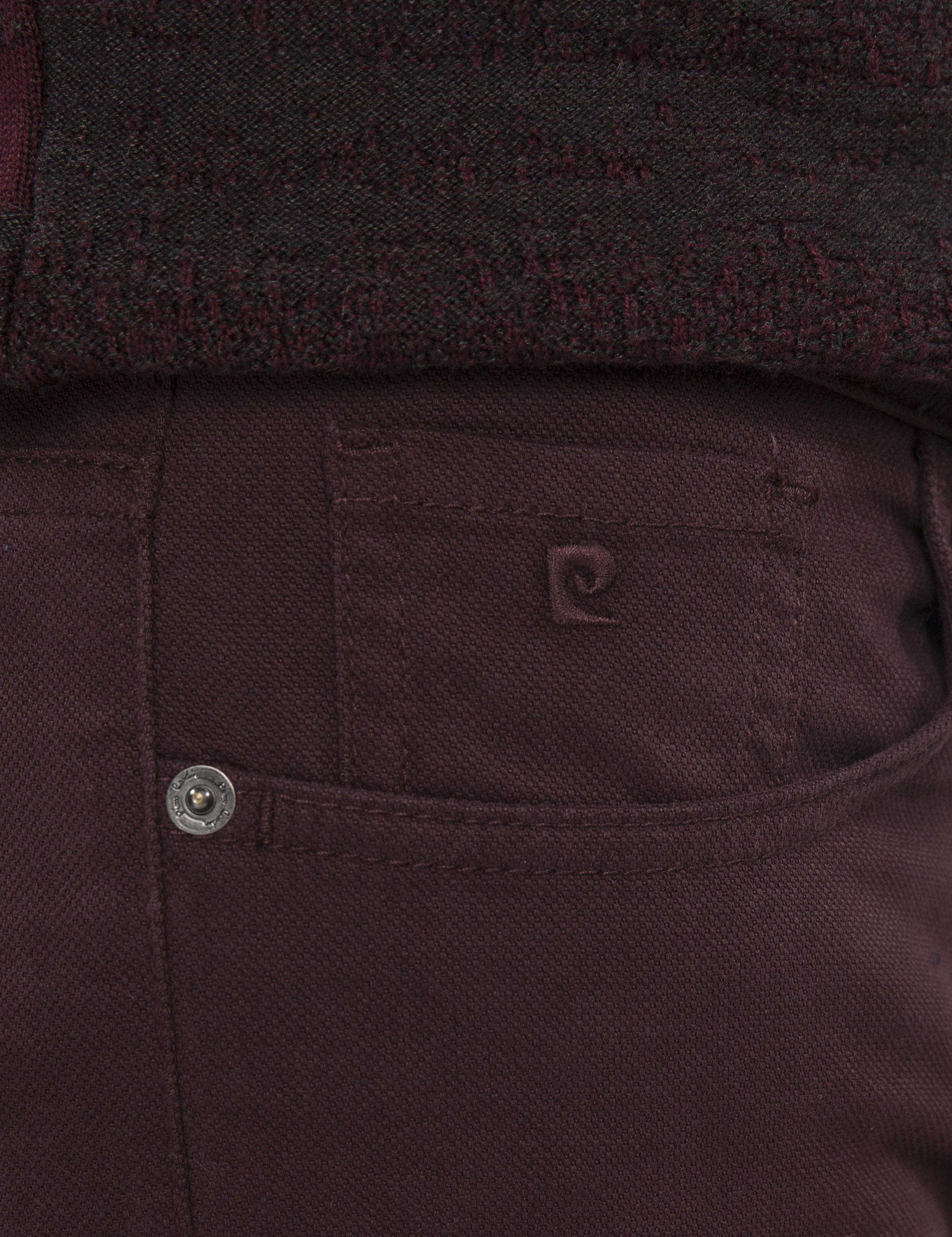 Bordo Slim Fit Kanvas Pantolon