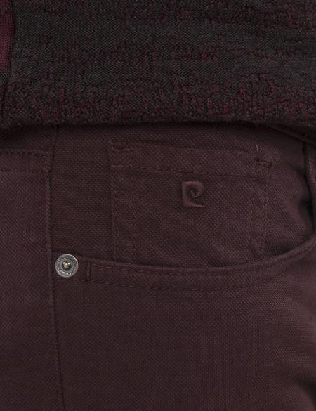 Bordo Slim Fit Kanvas Pantolon - 50195903012