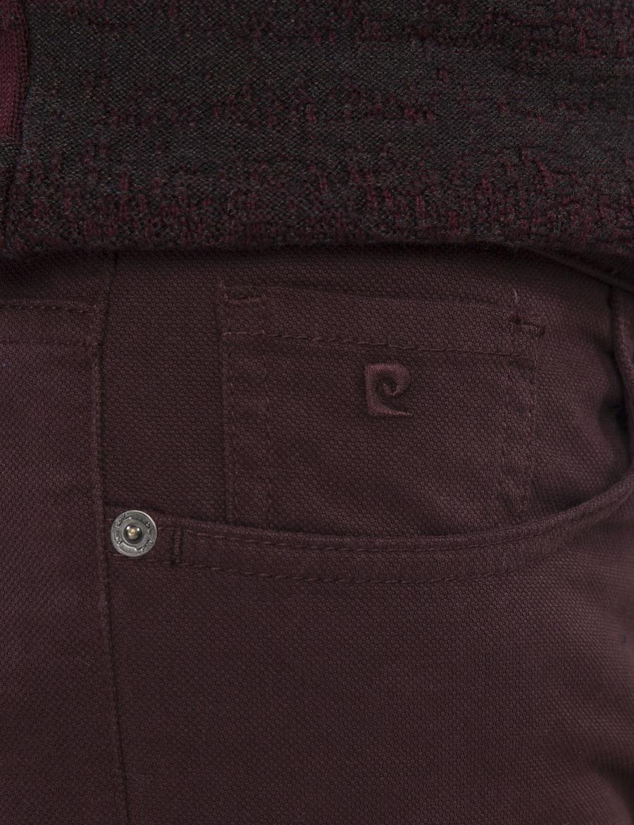 Bordo Slim Fit Chino Pantolon