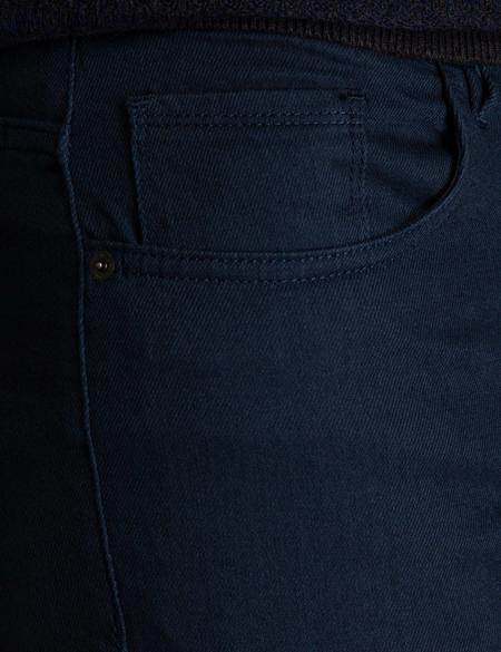 Lacivert Slim Fit Chino Pantolon - 50197410003