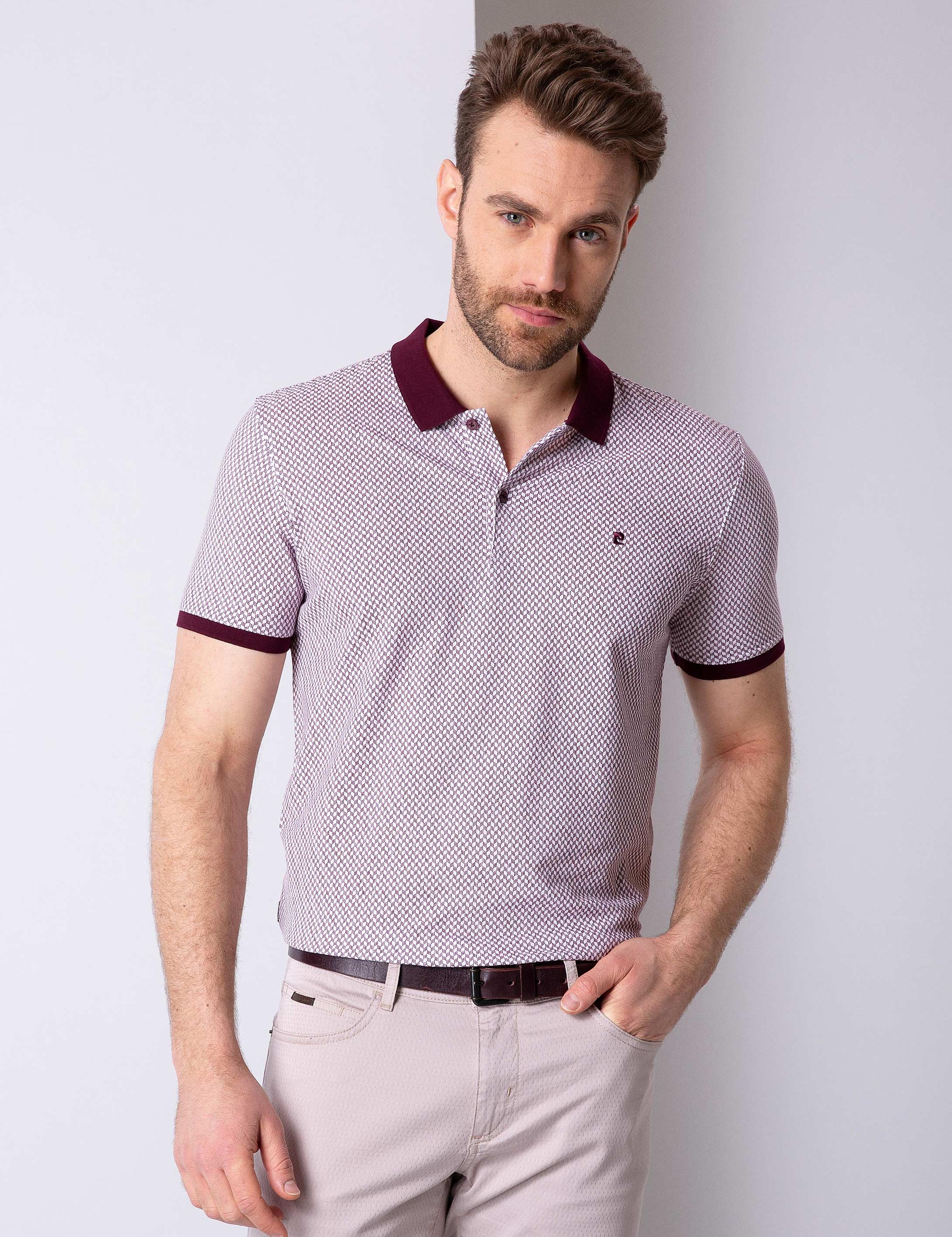 Bordo Slim Fit Tişört