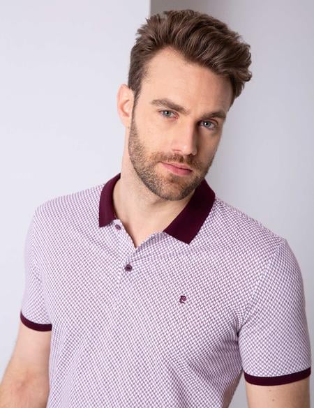 Bordo Slim Fit Tişört - 50205618010