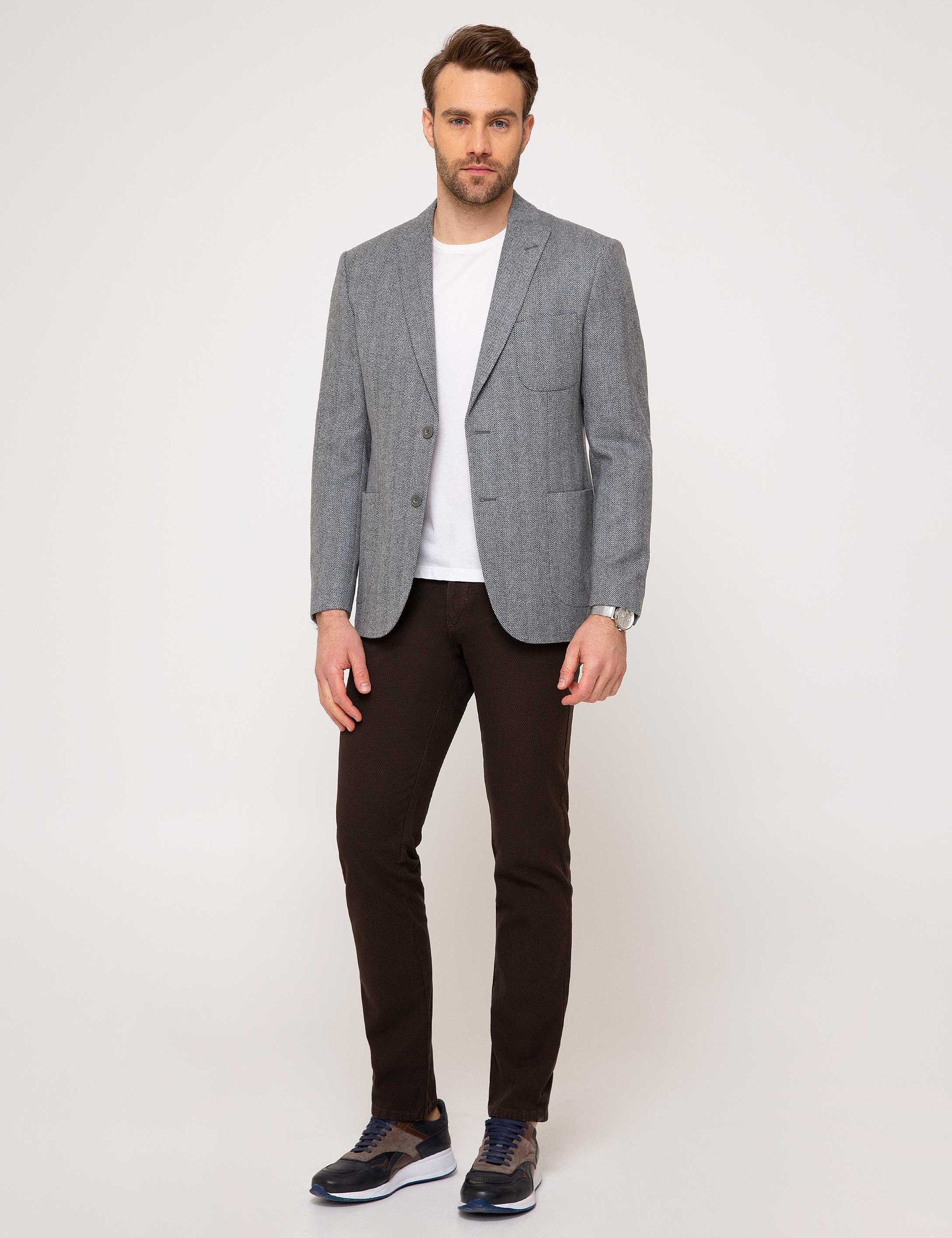 Gri Slim Fit Ceket