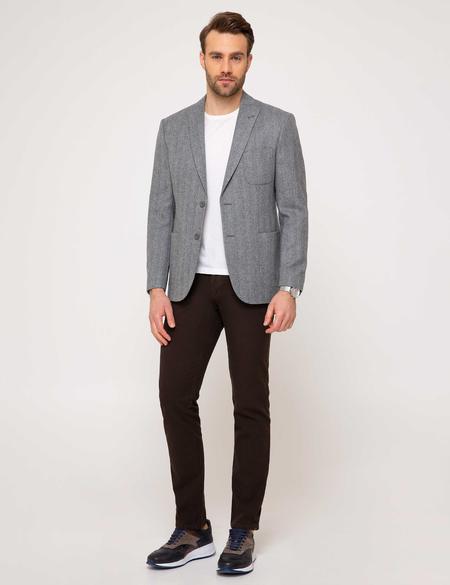 Gri Slim Fit Ceket - 50208894038