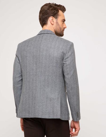 Gri Slim Fit Ceket - 50208894038