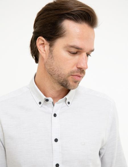 Açık Gri Slim Fit Gömlek - 50194514001