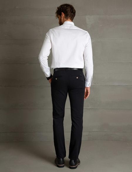 Siyah Slim Fit Chino Pantolon - 50195936049