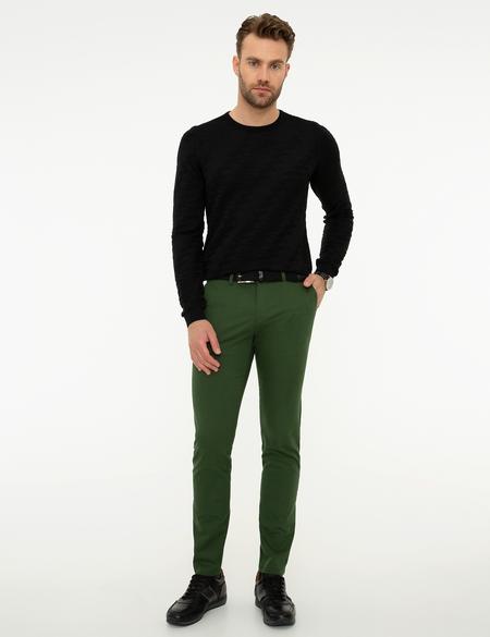 Haki Slim Fit Kanvas Pantolon - 50225598003