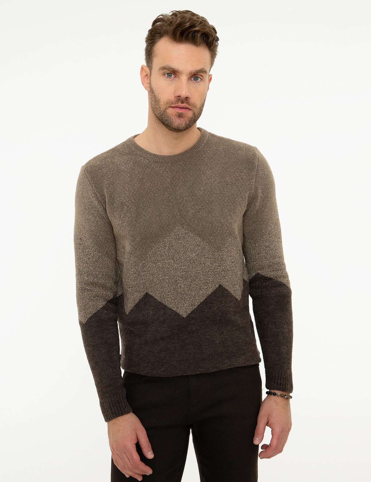 Vizon Slim Fit Bisiklet Yaka Triko Kazak