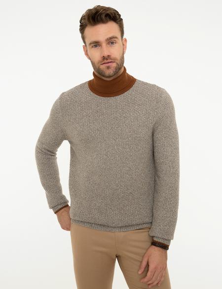 Vizon Slim Fit Tam Balıkçı Yaka Triko Kazak - 50208840020