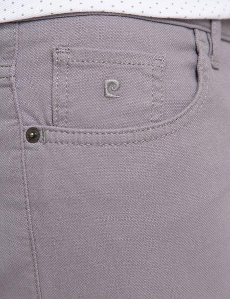 Gri Slim Fit Kanvas Pantolon - 50187805028