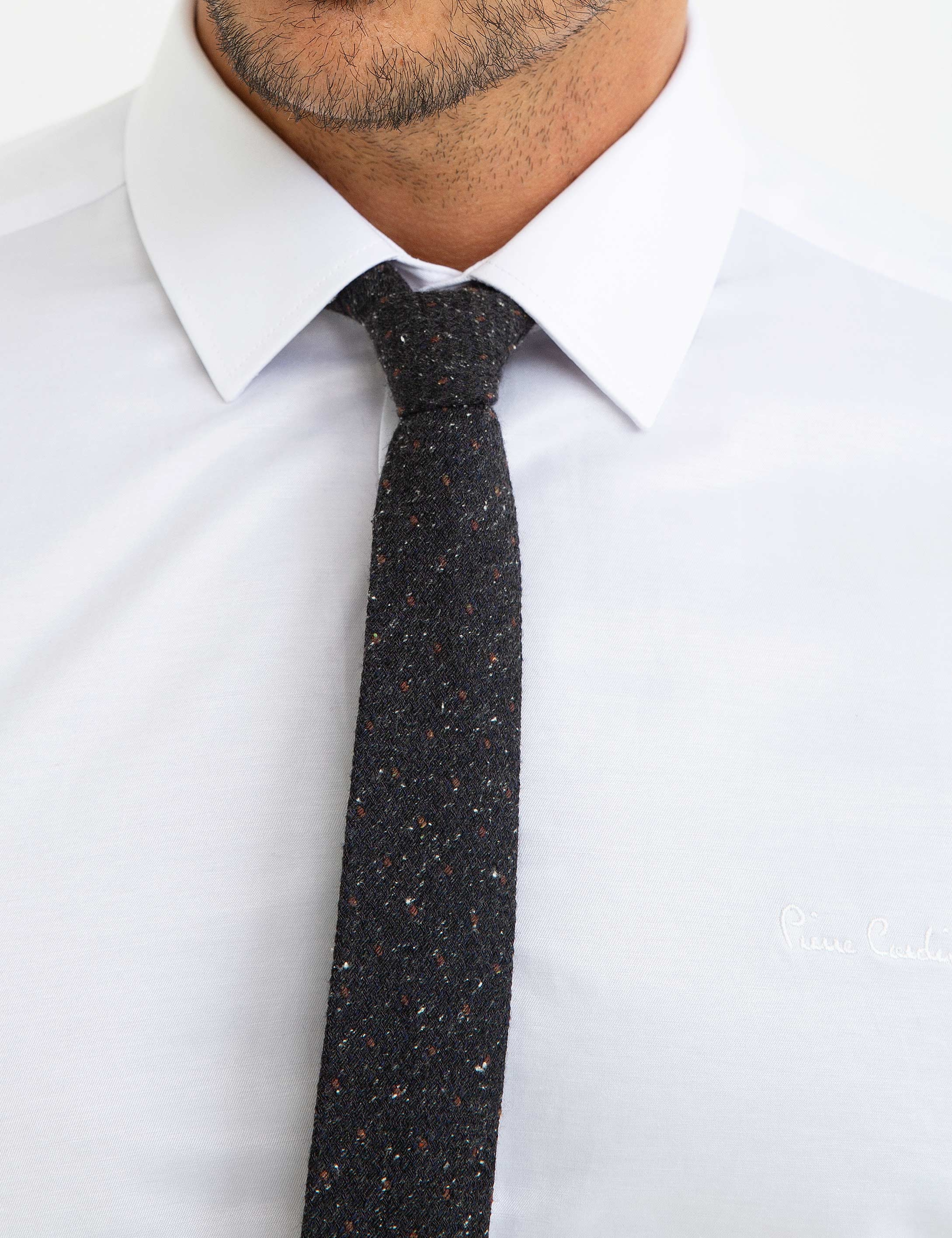 Beyaz Slim Fit Uzun Kollu Basic Gömlek - Image 4