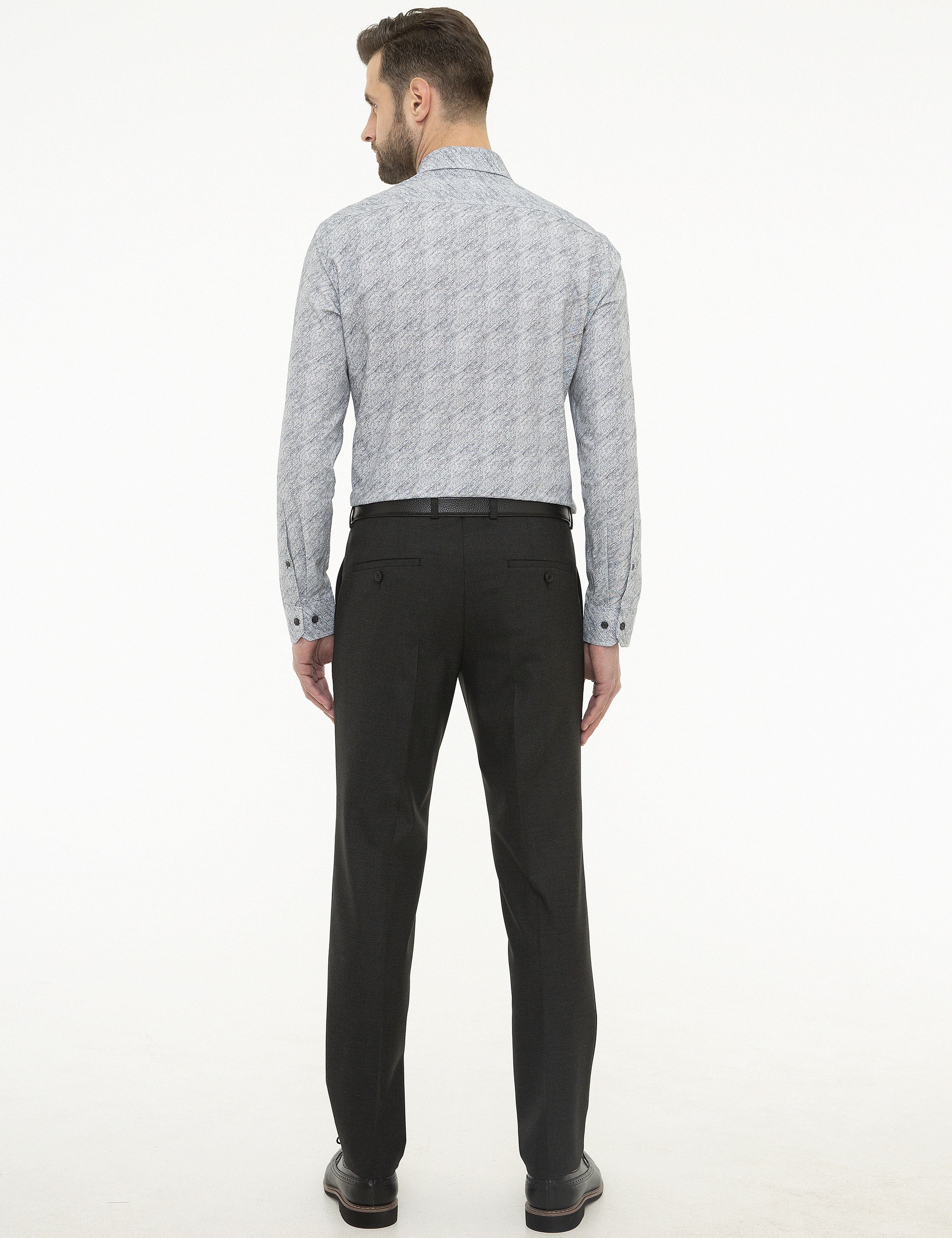 Siyah Ekstra Slim Fit Pantolon - Image 3