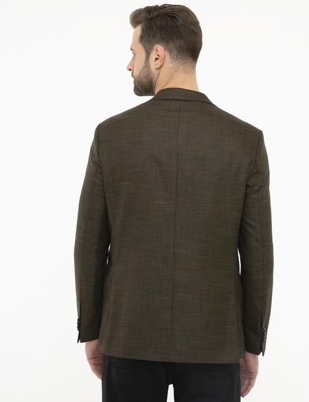 Kahverengi Slim Fit Ceket - 50225948044