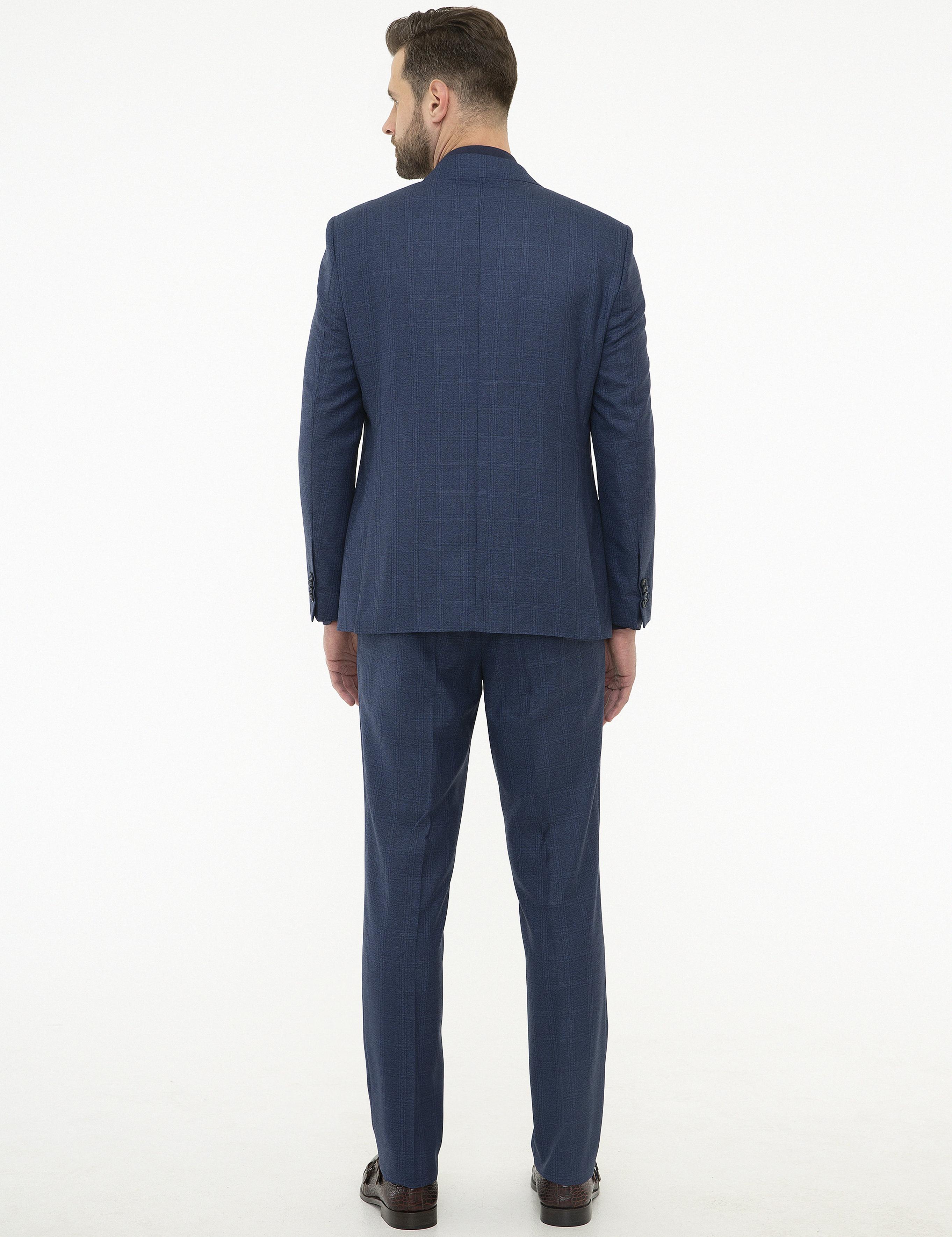 Açık Lacivert Slim Fit Takım Elbise