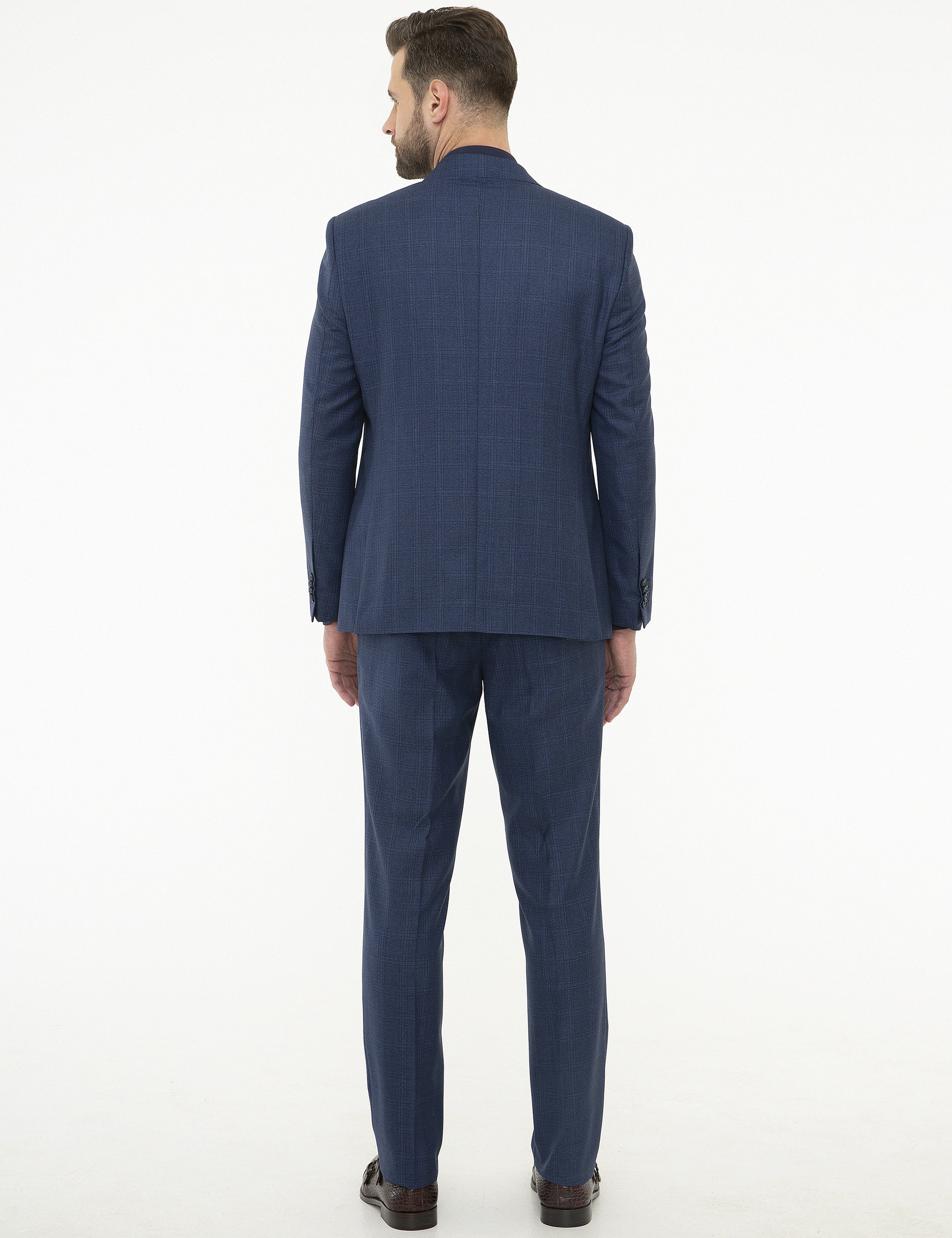 Açık Lacivert Slim Fit Takım Elbise