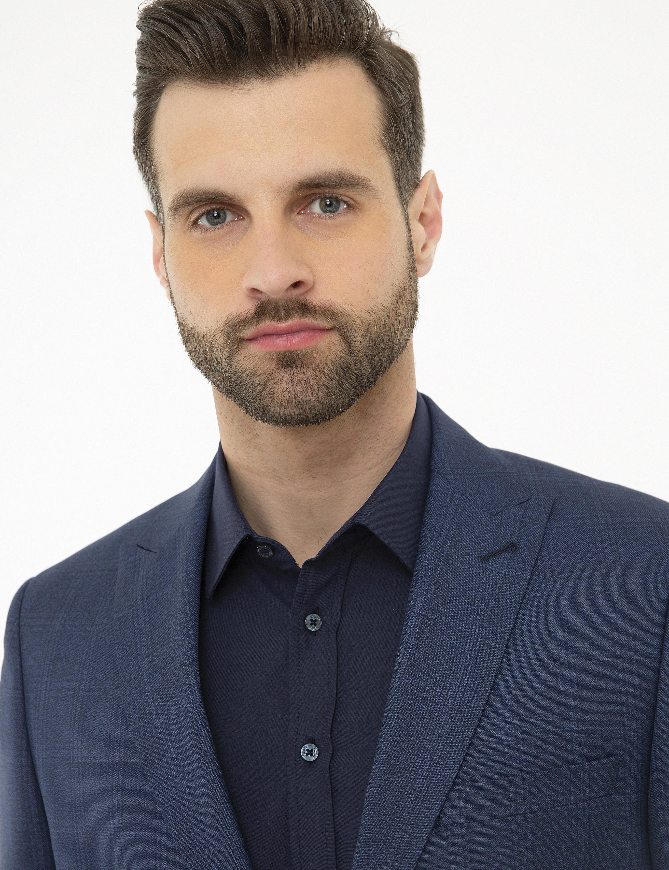 Açık Lacivert Slim Fit Takım Elbise