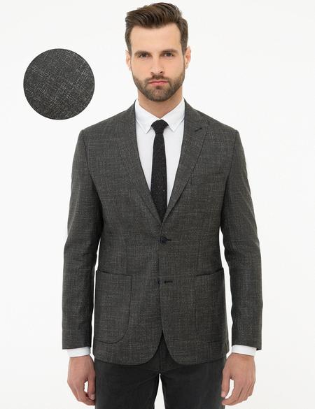 Füme Slim Fit Ceket - 50225981041