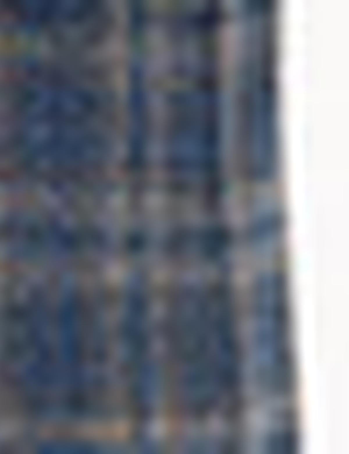 Ekose Koyu Mavi Slim Fit Ceket - 50225982005