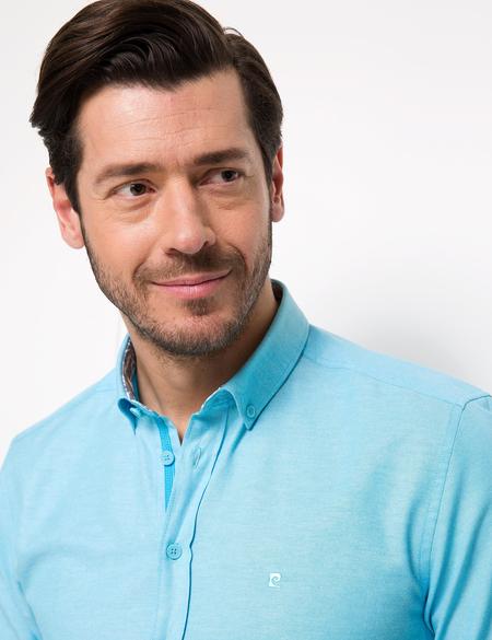 Turkuaz Mavi Slim Fit Gömlek - 50188500082