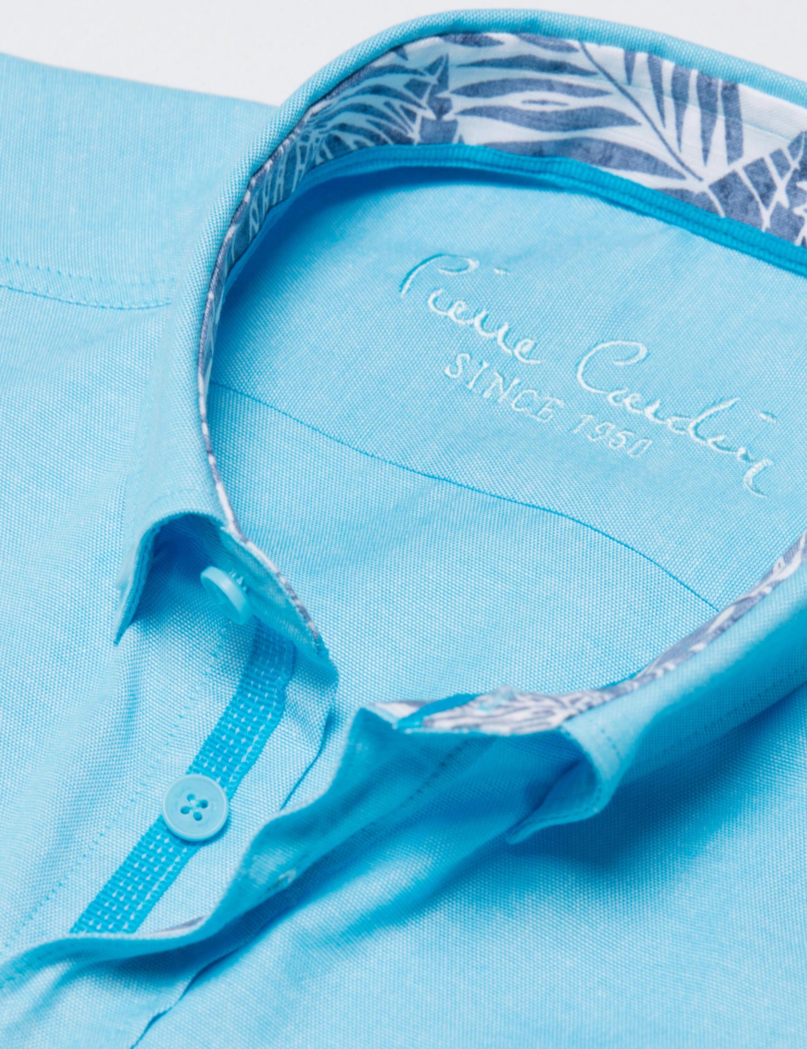 Turkuaz Mavi Slim Fit Gömlek