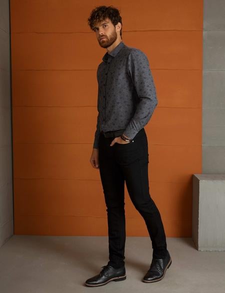 Siyah Denim Pantolon - 50193343004