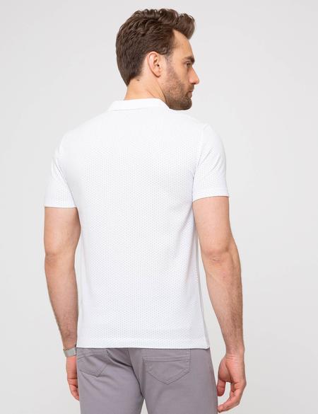 Beyaz Slim Fit Tişört - 50195155023