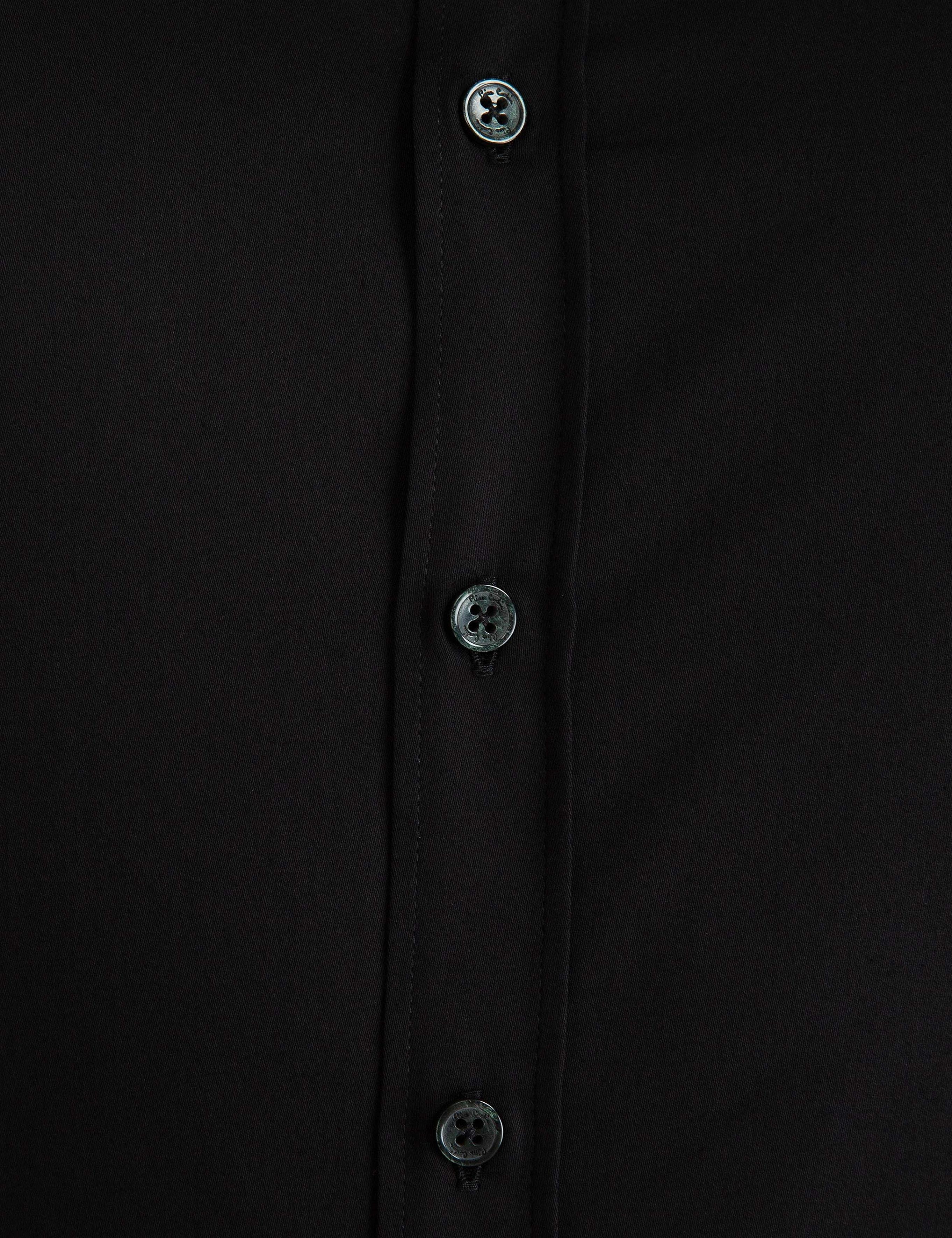 Siyah Slim Fit Basic Gömlek