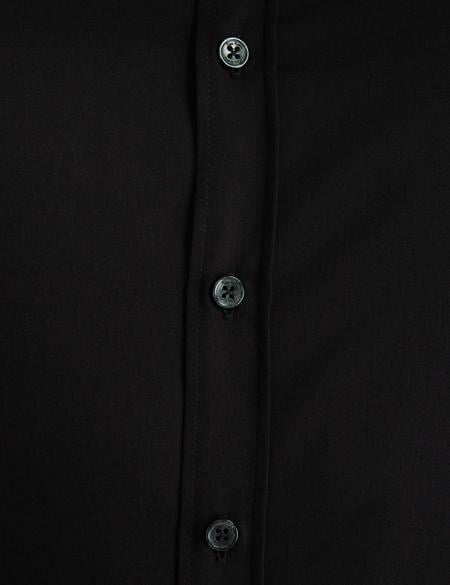 Siyah Slim Fit Basic Gömlek - 50197136014