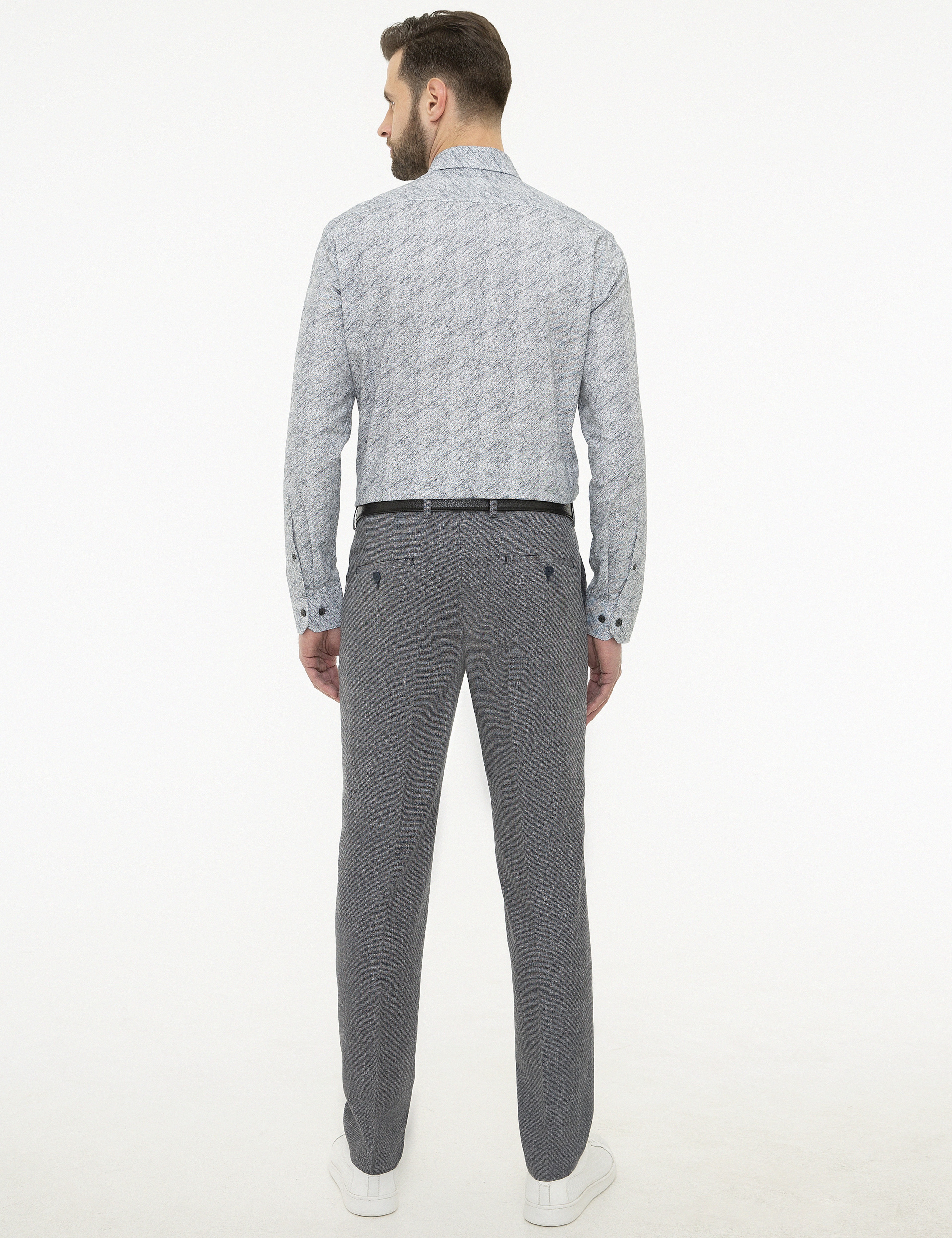 Lacivert Ekstra Slim Fit Pantolon - Image 3