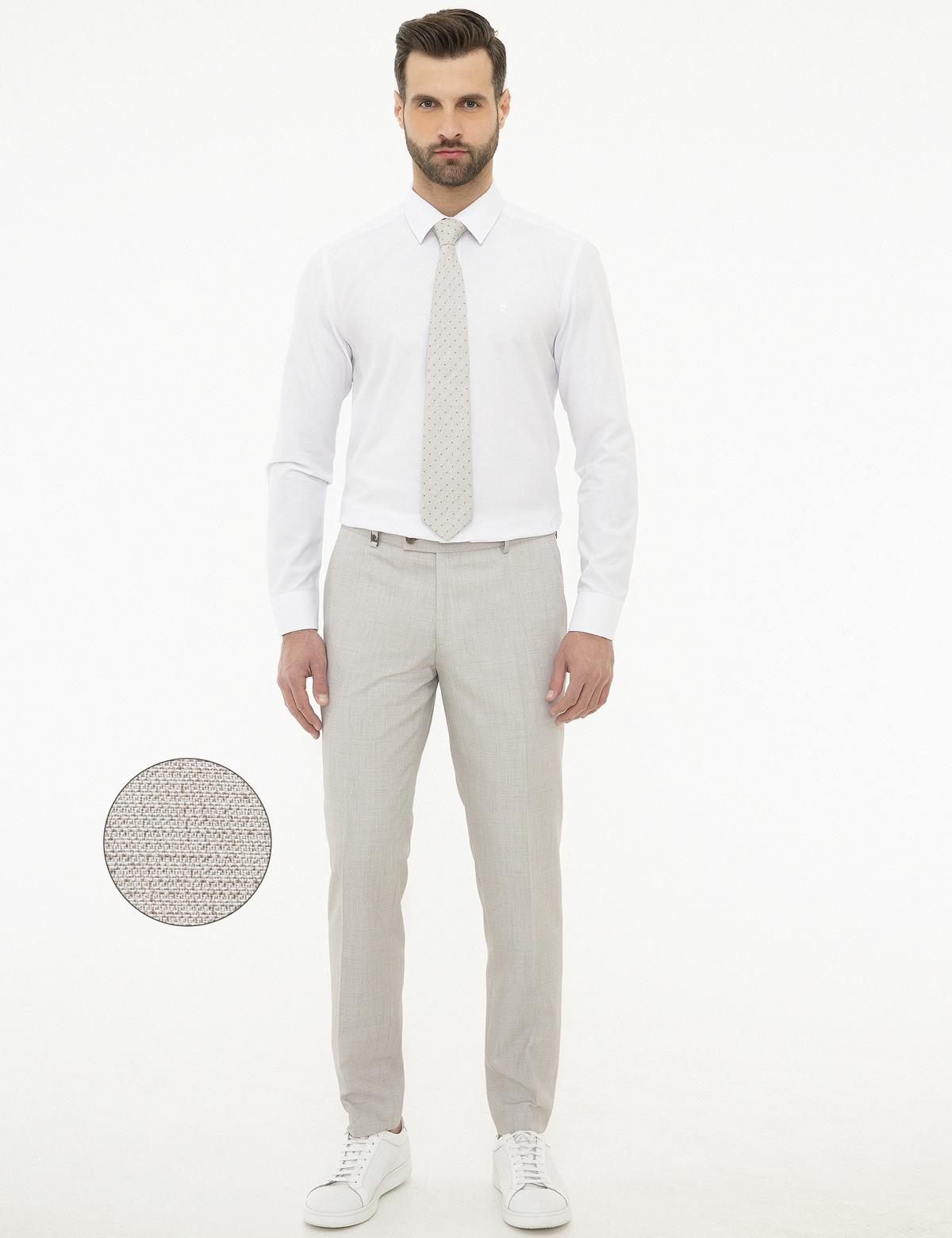 Gri Ekstra Slim Fit Pantolon