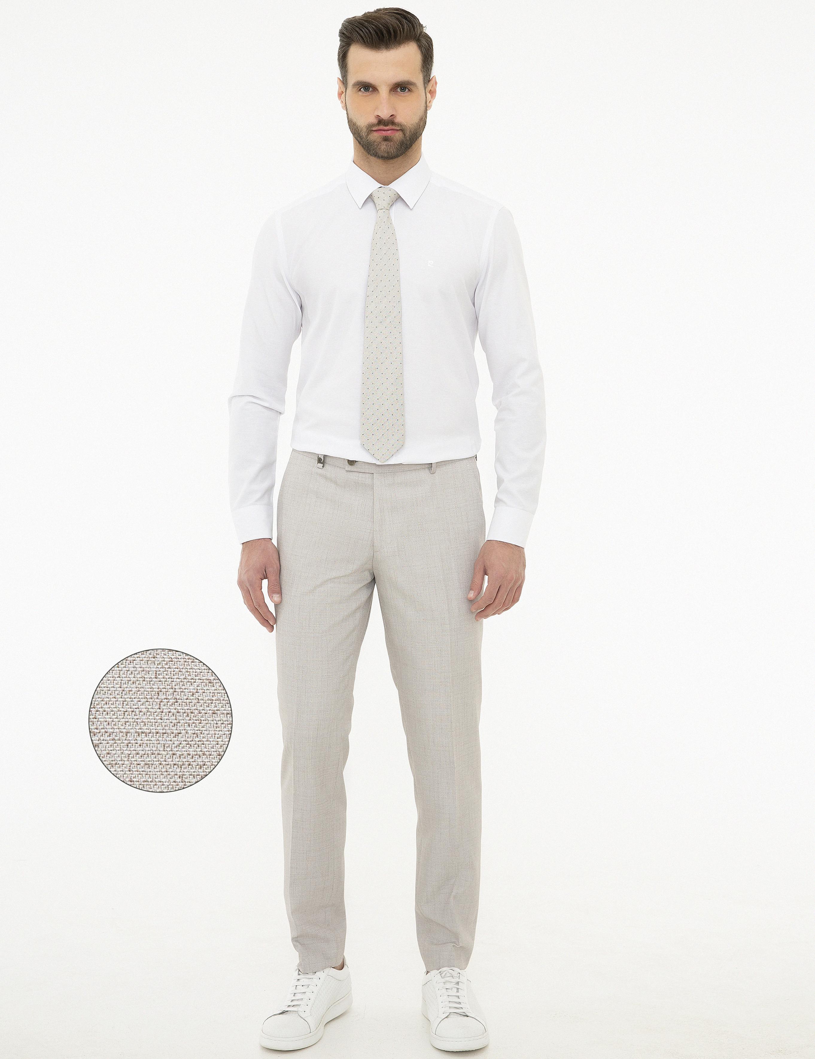 Gri Ekstra Slim Fit Pantolon