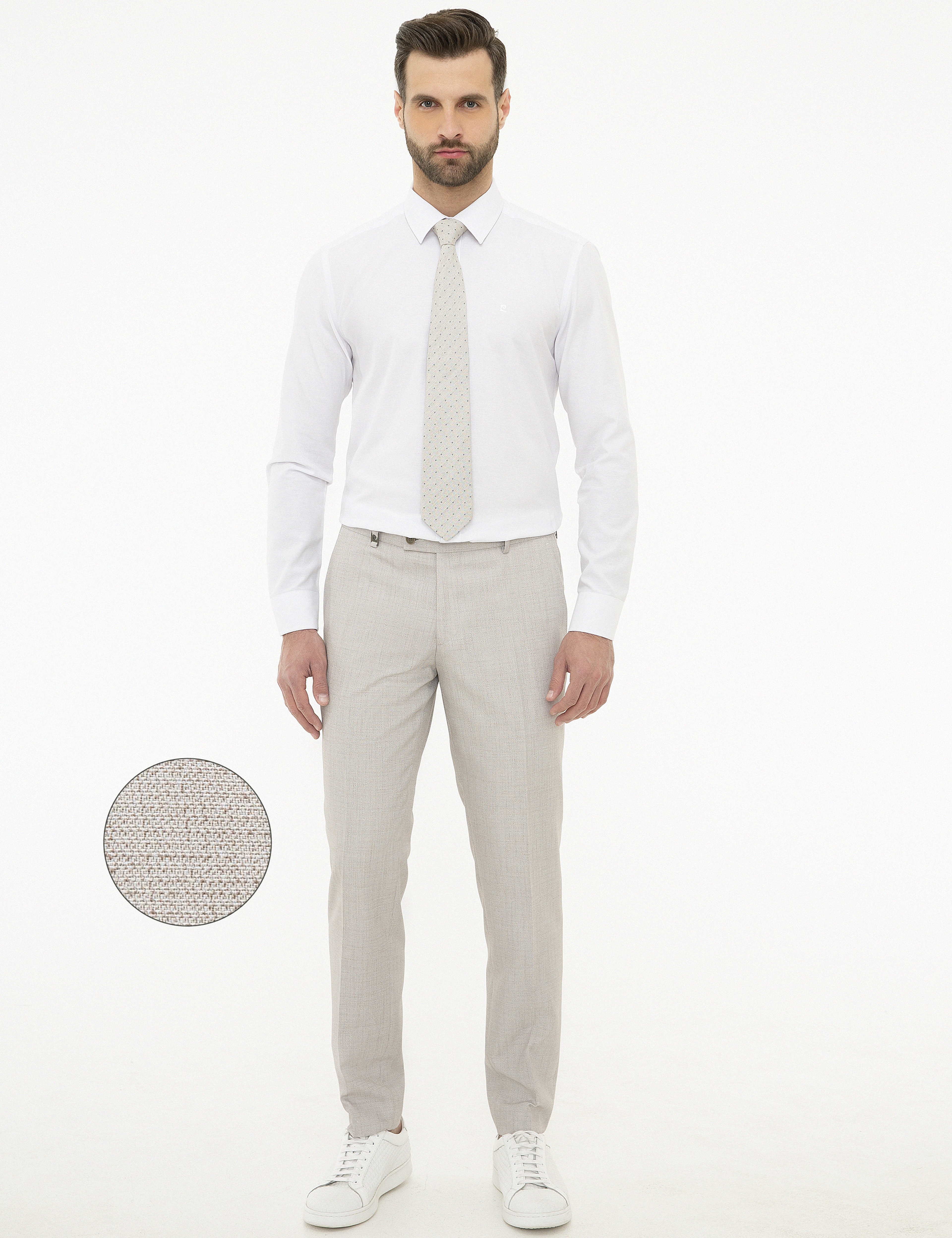 Gri Ekstra Slim Fit Pantolon