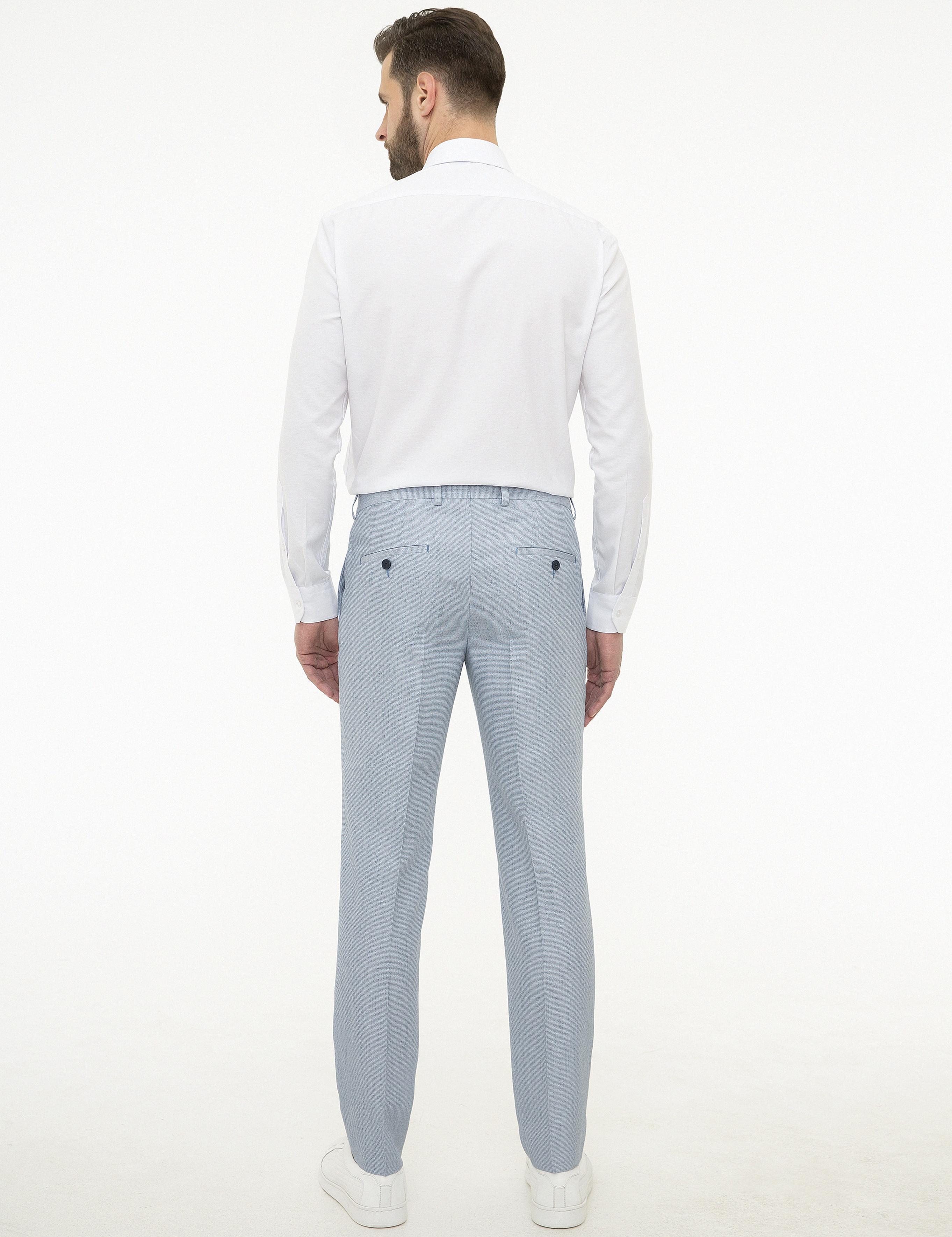 Açık Mavi Ekstra Slim Fit Pantolon