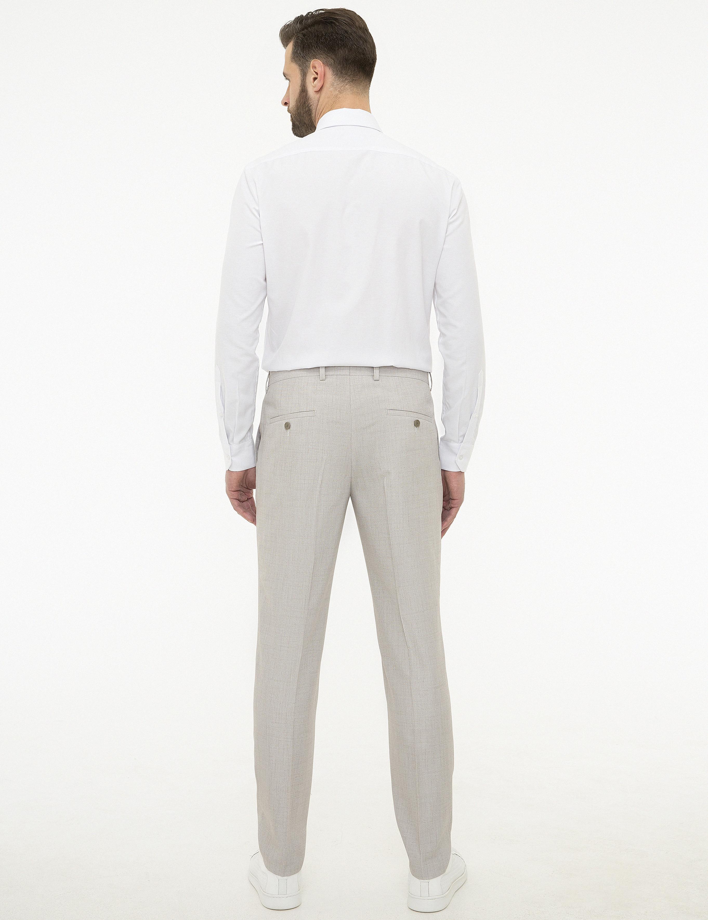 Gri Ekstra Slim Fit Pantolon