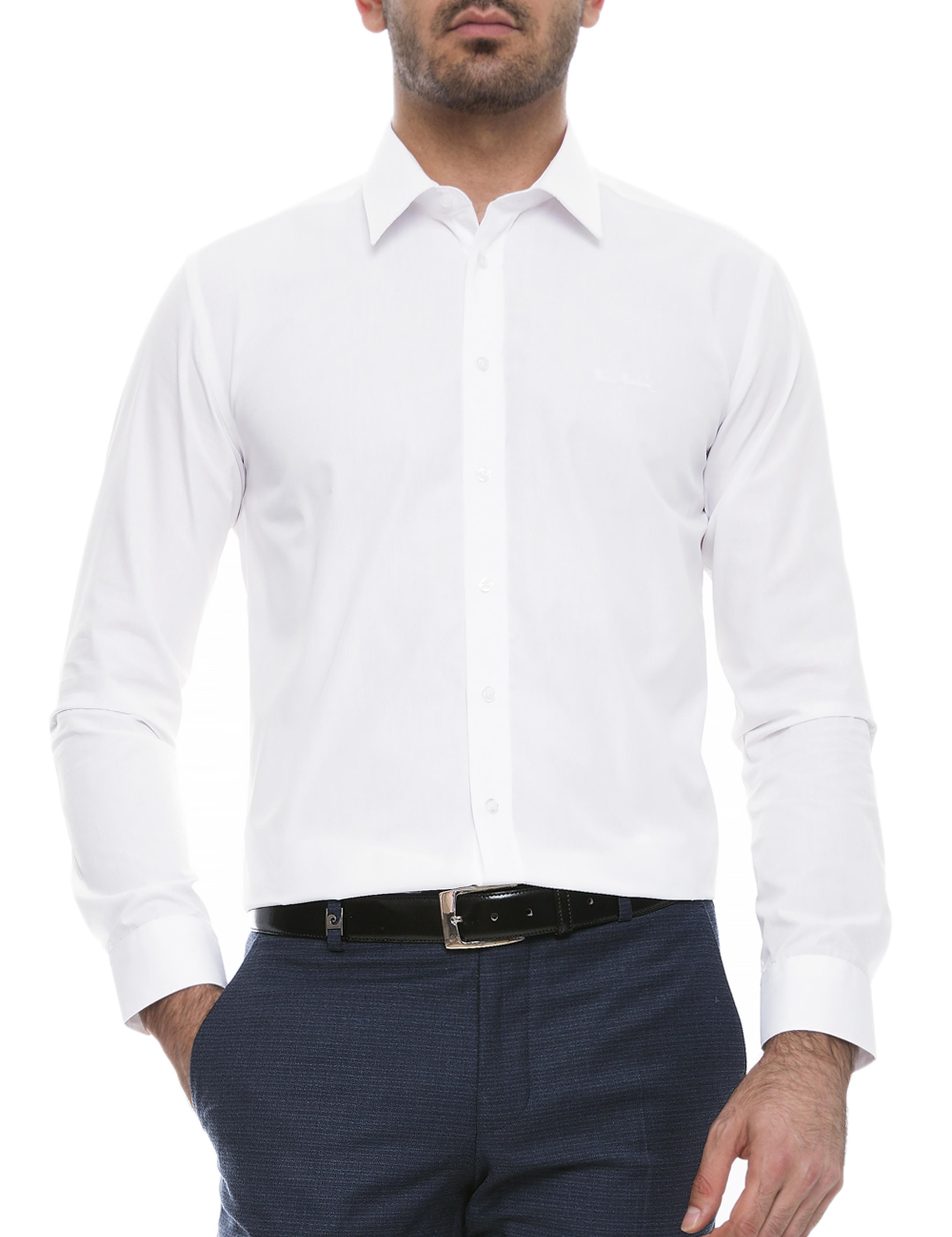 Beyaz Slim Fit Basic Gömlek