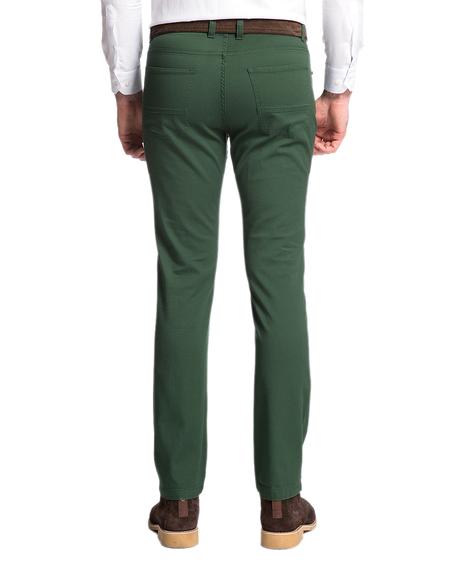 Yeşil Slim Fit Kanvas Pantolon - 50155617028