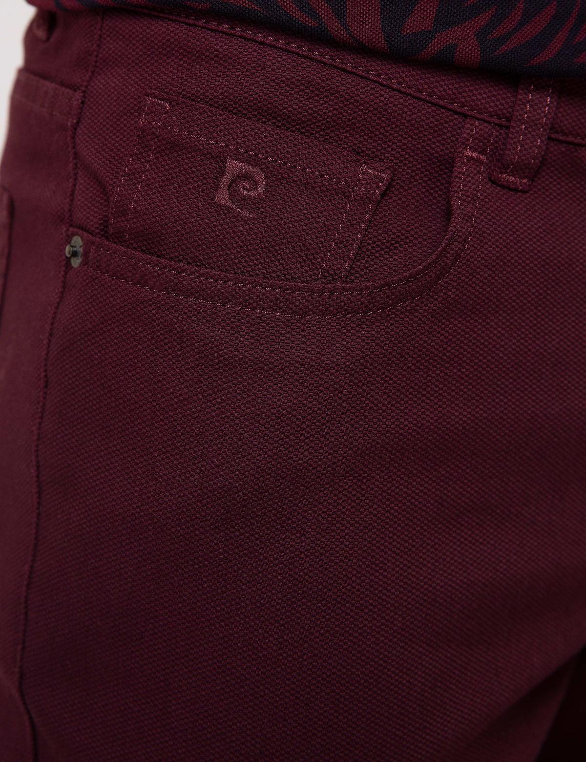 Bordo Slim Fit Kanvas Pantolon - 50168747009