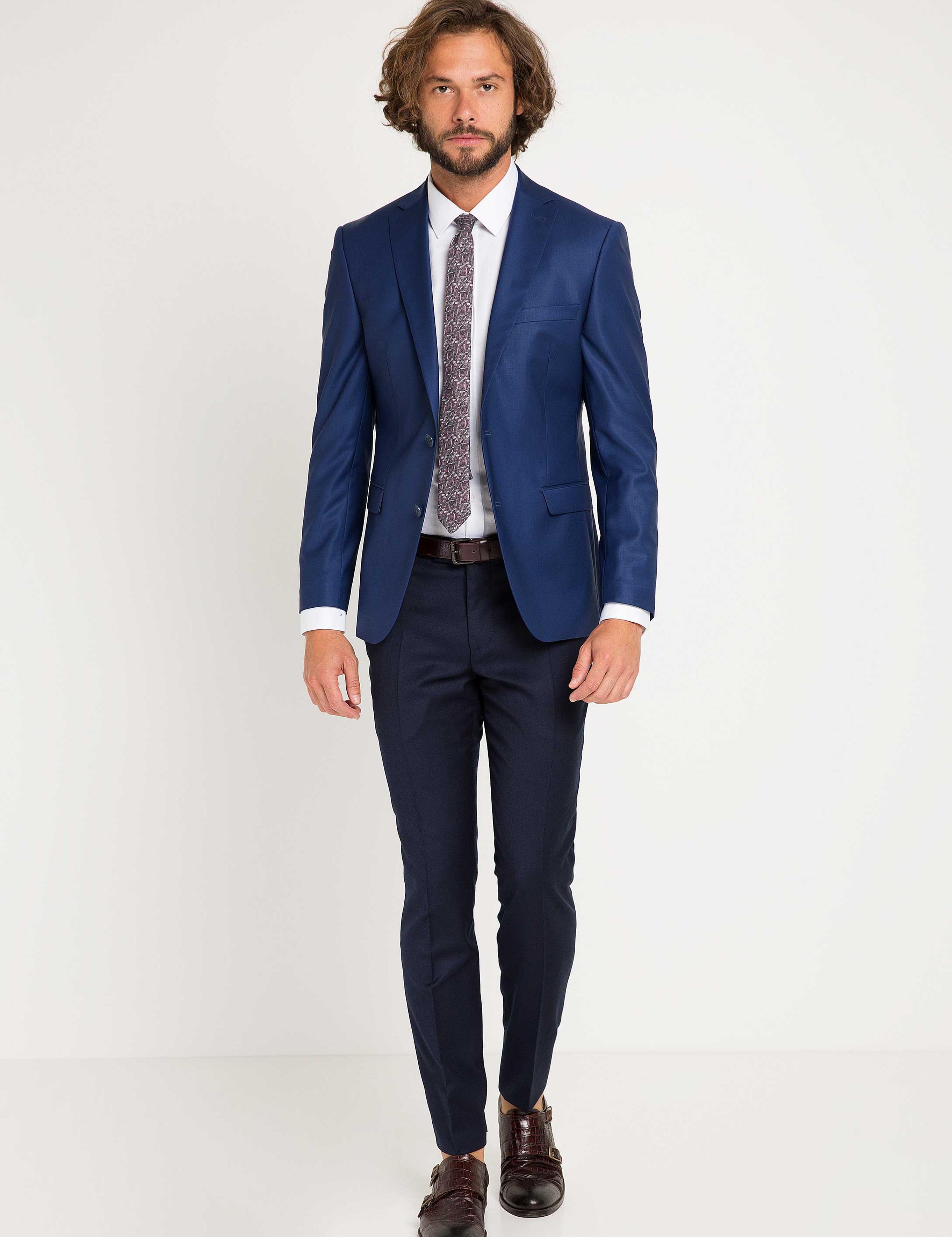 LACIVERT DOKUMA CEKET