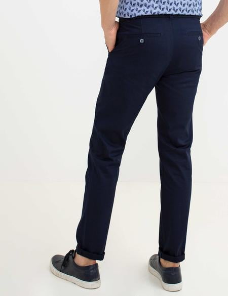 Lacivert Slim Fit Chino Pantolon - 50187806002