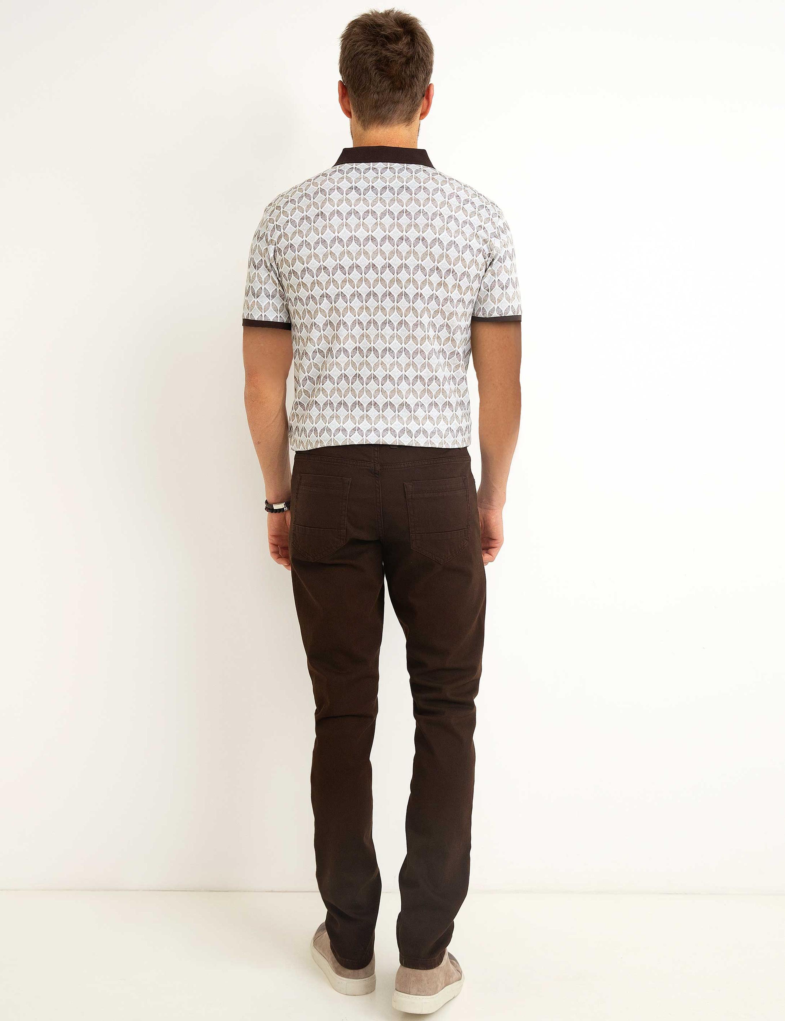 Kahverengi Slim Fit Jean Pantolon