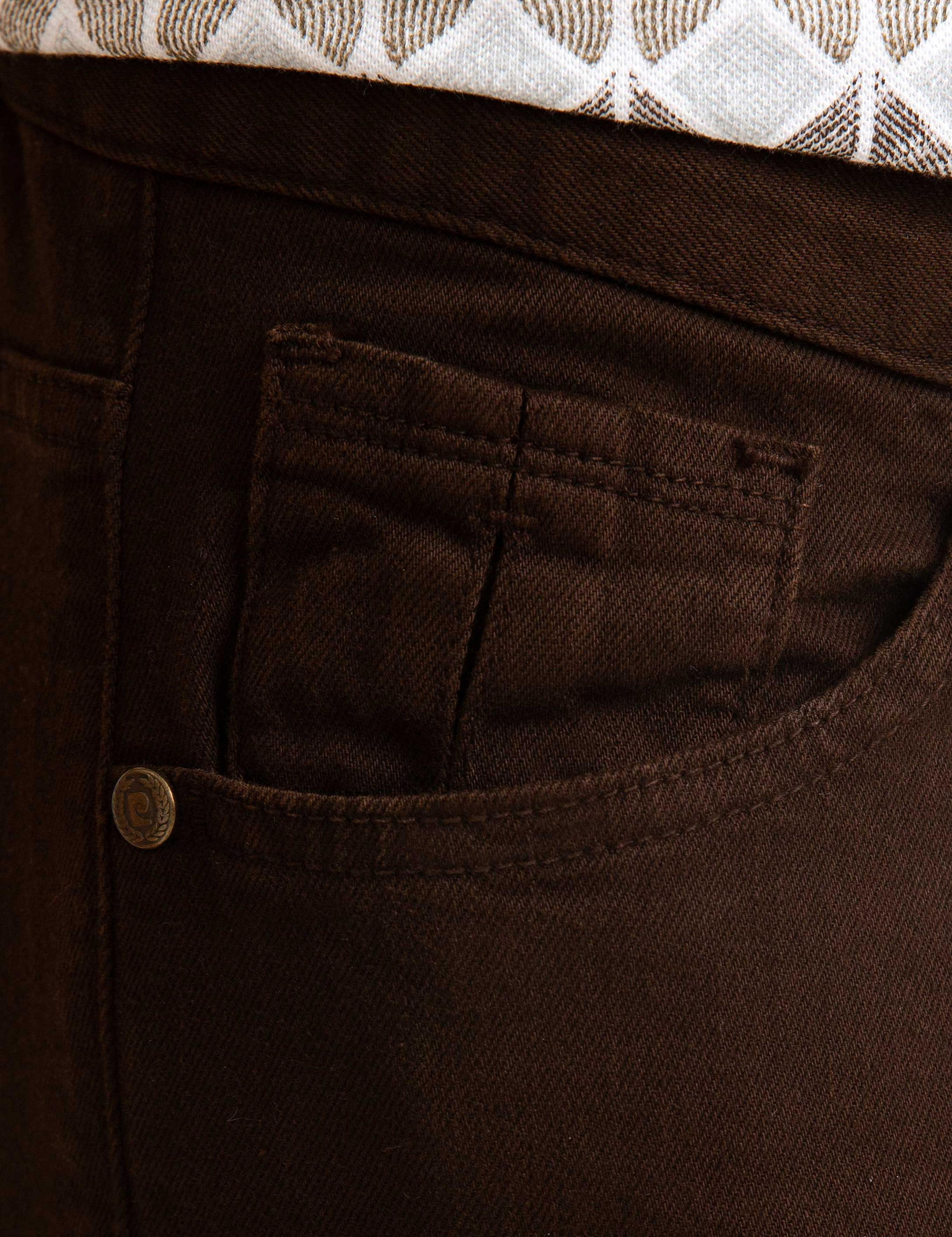 Kahverengi Slim Fit Jean Pantolon