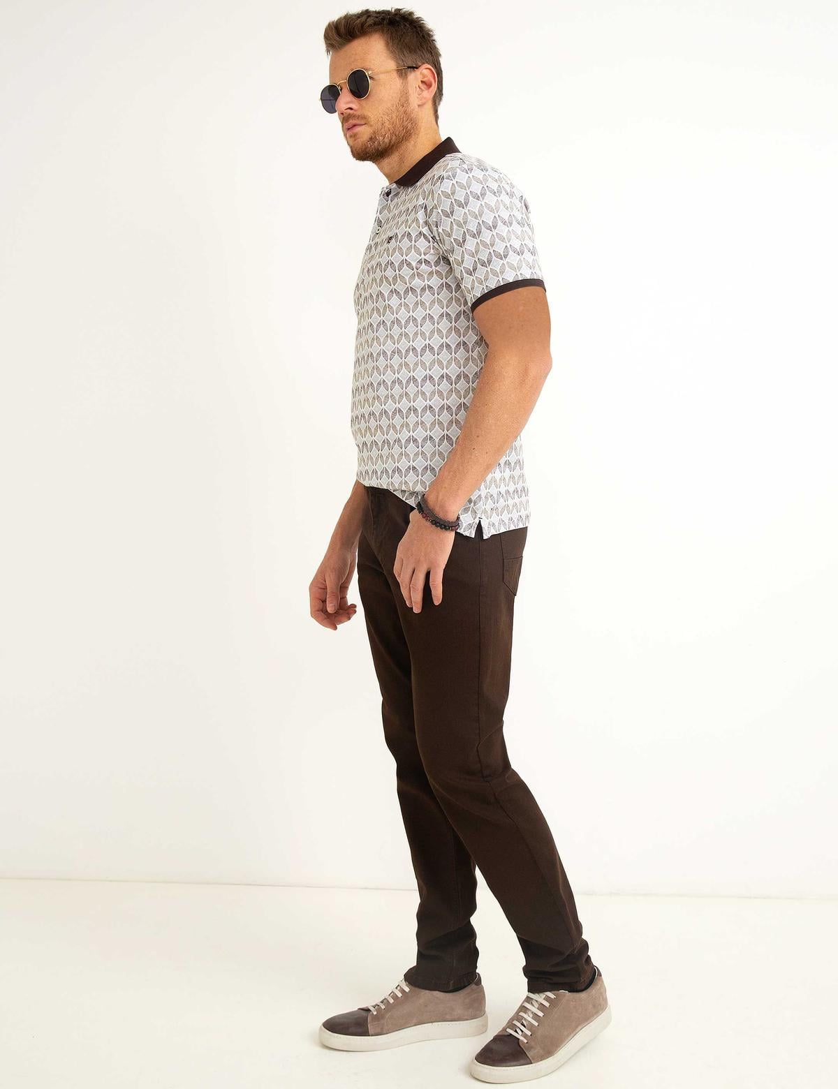 Kahverengi Slim Fit Jean Pantolon - 50189112072