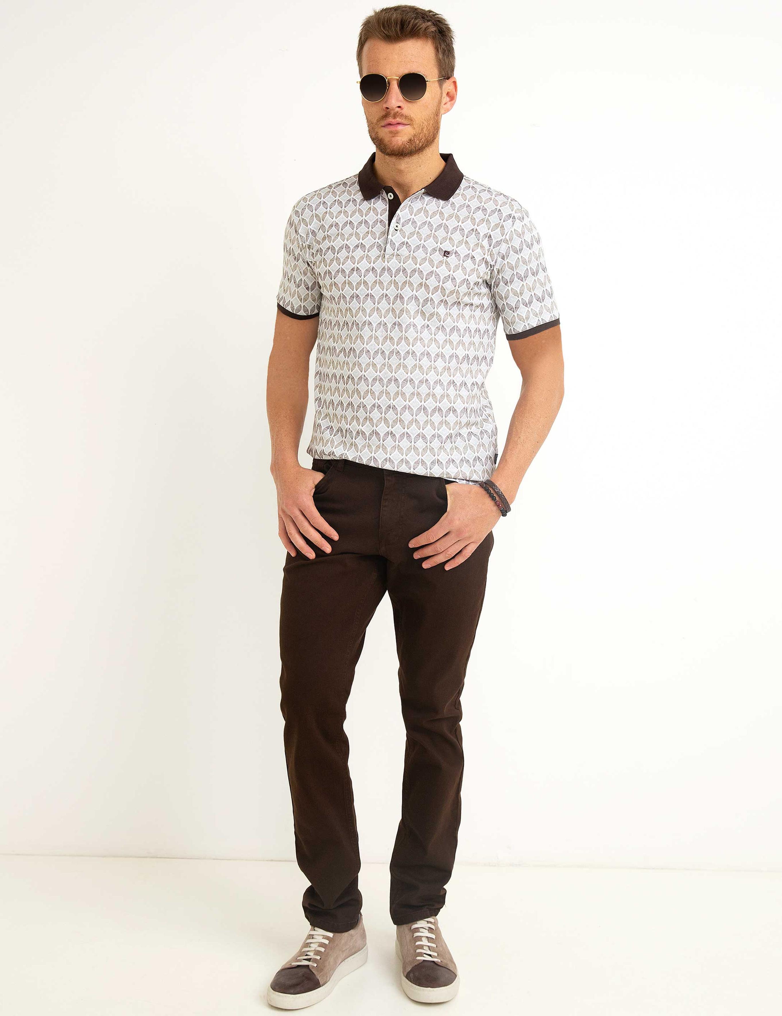 Kahverengi Slim Fit Jean Pantolon